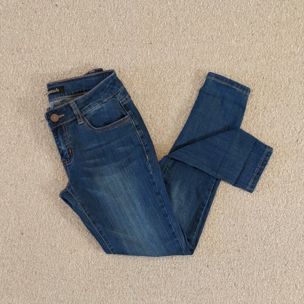 Mono B Distressed Skinny Jeans, Size - 5